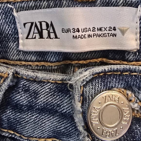 Zara Womens Size 2 Boot Cut Jeans Denim - Picture 7 of 7